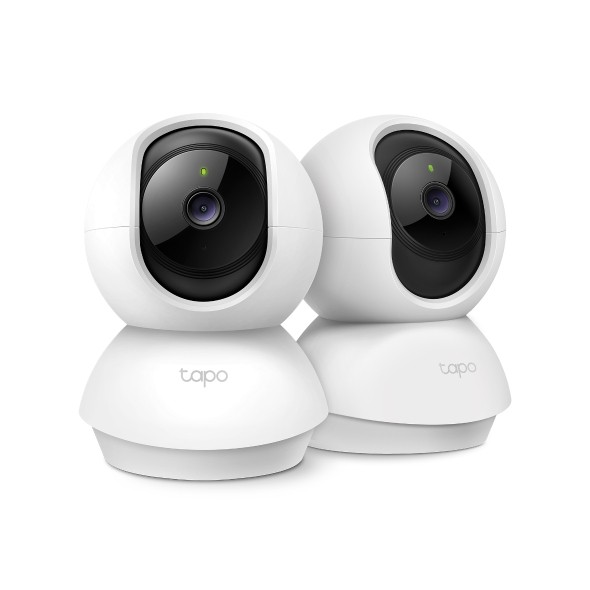 CAMERA IP TP-LINK, include 2 bucati Tapo C210", wireless, cube, pt. interior, dist. IR 9 m, tip lentila fixa 4 mm, 3 Mpx, microfon, carcasa plastic, slot SD card, "Tapo C210P2" (timbru verde 0.8 lei)