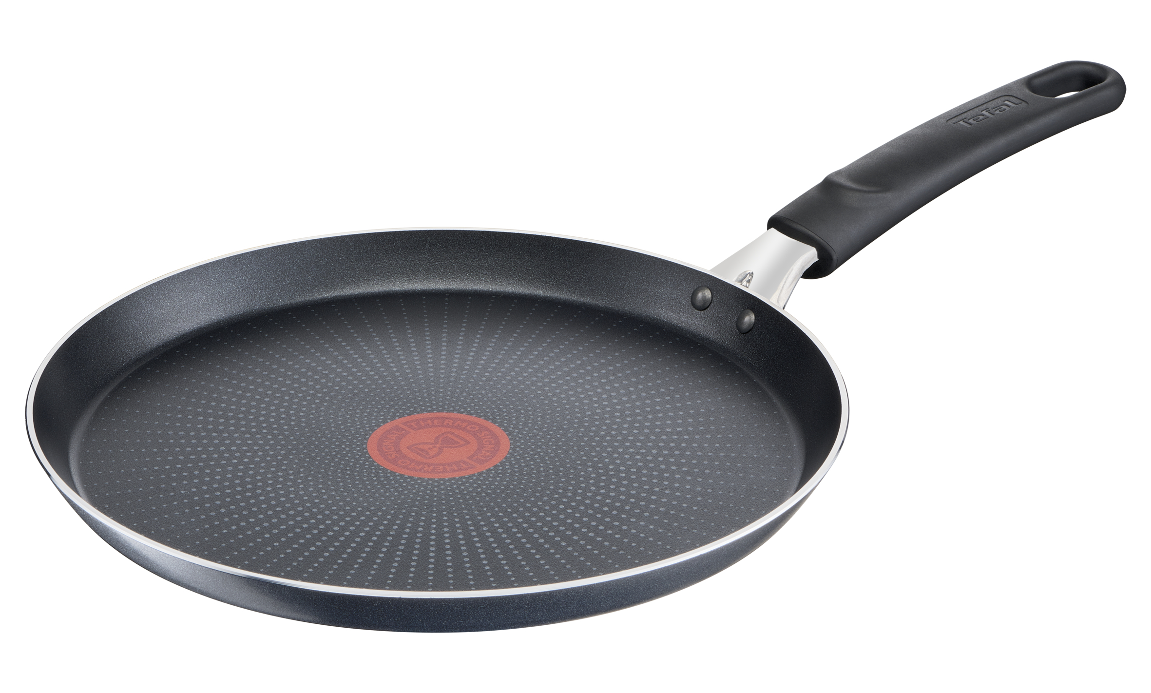 Tigaie pentru clătite XL Force C3851053, 25 cm, înveliș antiaderent 100% sigur, de lungă durată, Thermo-Signal™, bază Diffusion+, aluminiu, negru