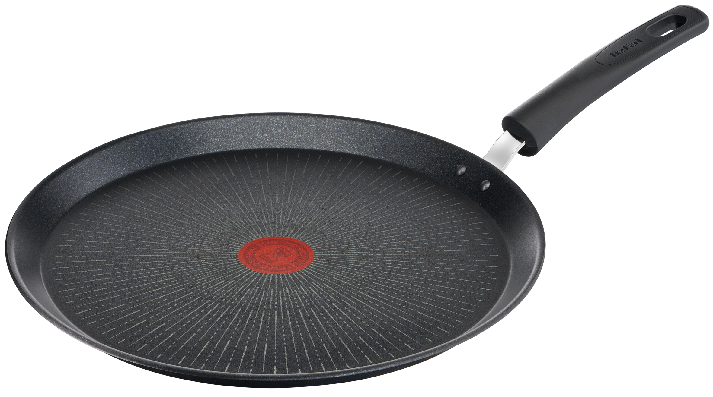 Tigaie pentru clătite Unlimited G2553872, 25 cm, înveliș antiaderent 100% sigur, Titanium Anti-Scratch, Thermo-Signal™, bază Thermo-Fusion™, aluminiu