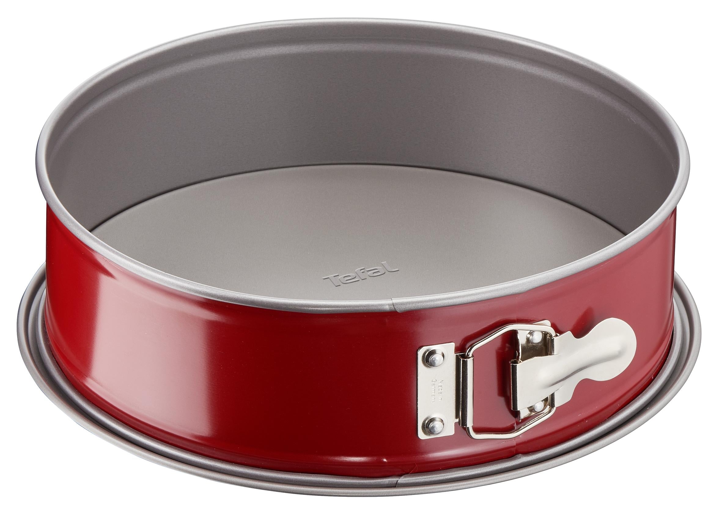 Formă de copt DeliBake J1641474, antiaderentă, rotundă, 27 cm, oțel carbon, roșu