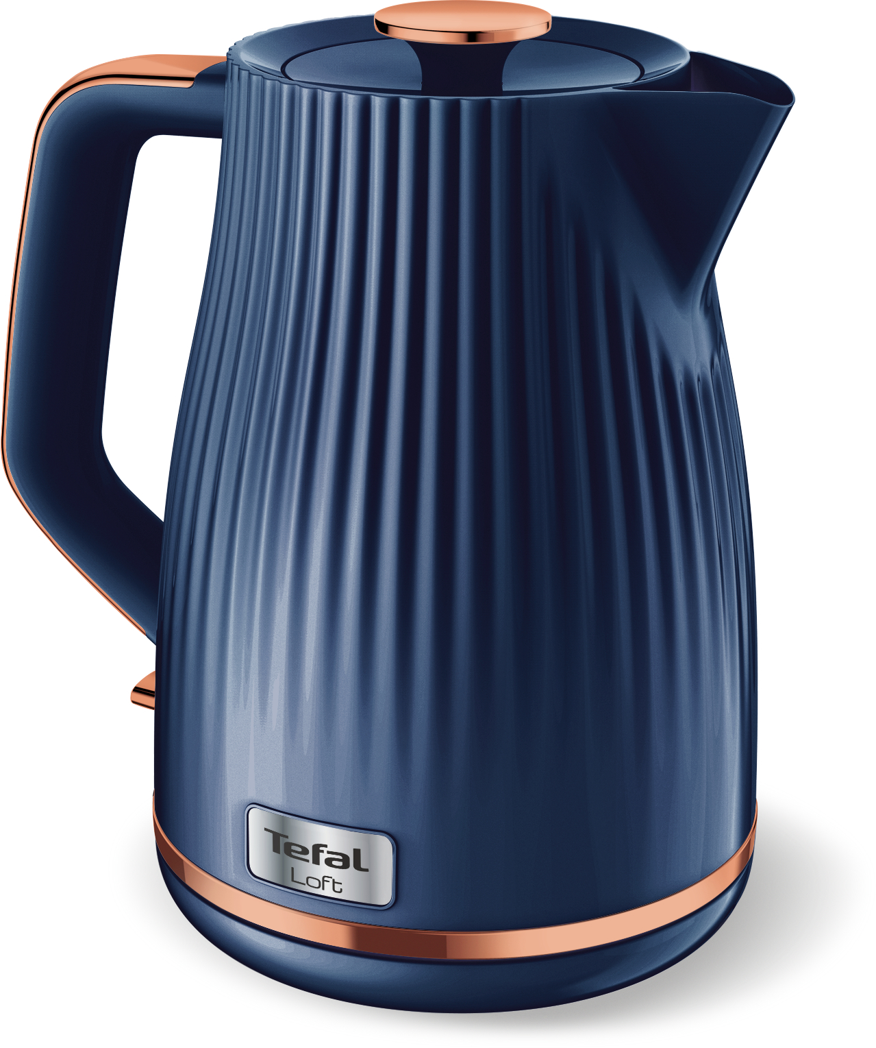 Fierbător apă Loft KO251430, 2400 W, filtru anti-calcar, 1.7 L, plastic, albastru