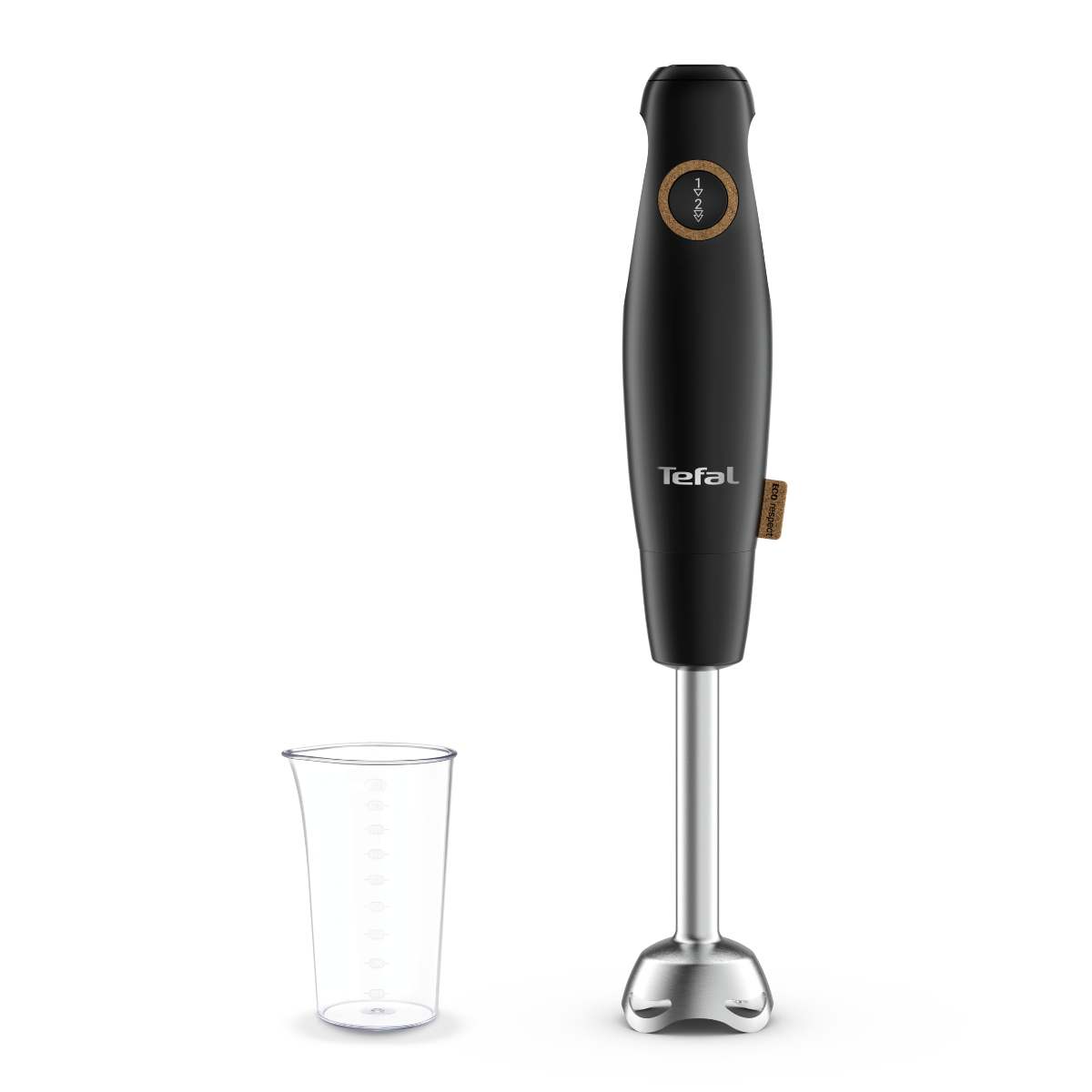 Blender vertical Eco Respect HB46E838, 600 W, lame Powelix, 2 trepte viteza, negru