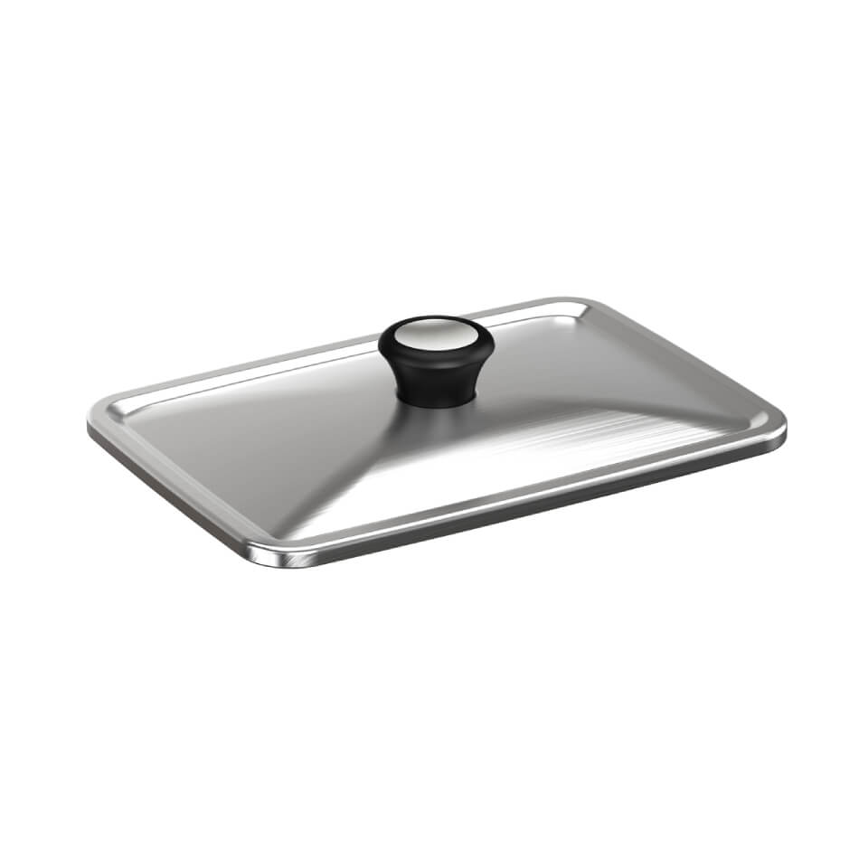 Capac pentru gătit Tefal XA731810, compatibil cu grătarul electric OptiGrill 4 în 1 și OptiGrill 2 în 1, inox, compatibil cu mașina de spălat vase, se