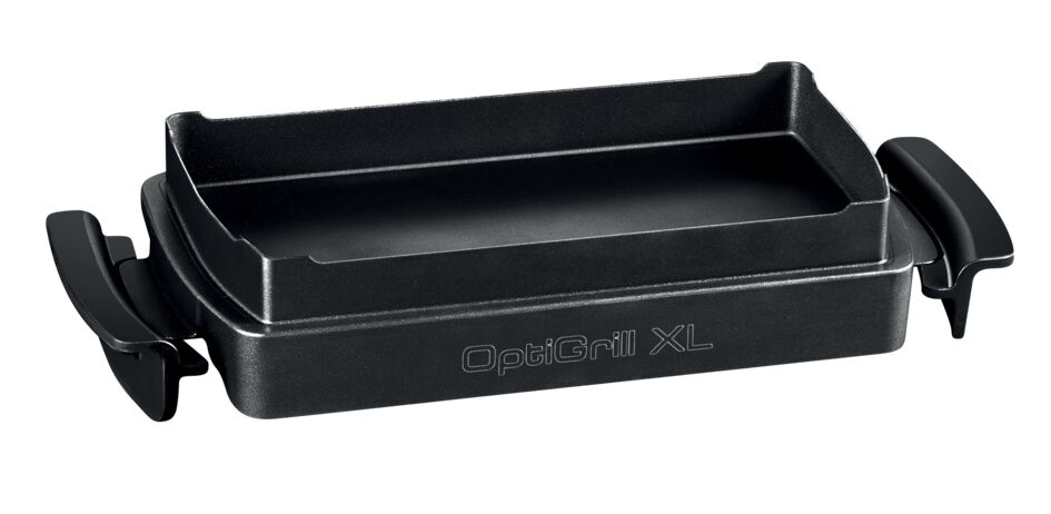 Accesoriu Snacking & Baking Tefal XA727810 pentru OptiGrill+ XL / Elite XL, 2 L, 3–5 porții, suprafață antiaderentă, aluminiu, seriile GC72xxxx, negru