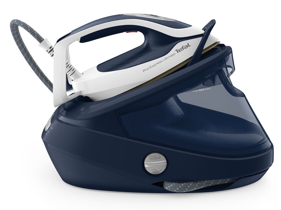 Stație de călcat de înaltă presiune Pro Express Ultimate GV9720E0, 3000 W, 8 bari, jet de abur 590 g/min, talpă Durilium Airglide Autoclean Ultra Thin