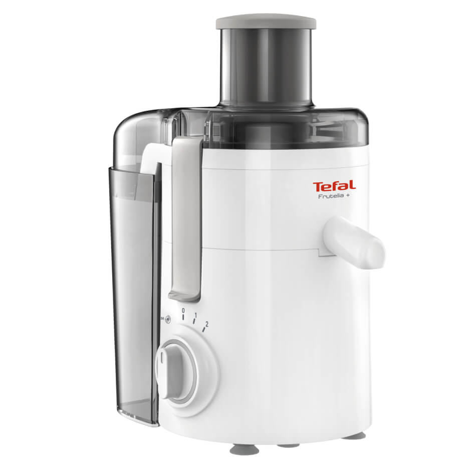 Storcător de fructe și legume Tefal Frutelia+ ZE370138, 350W, 2 viteze, recipient pulpă 0.95L, funcție Pulse, alb