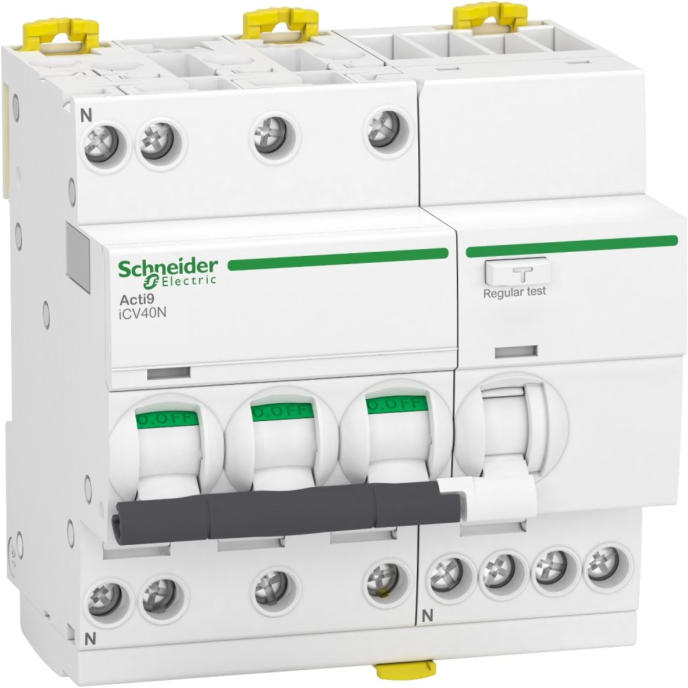 Intrerupator automat cu diferential RCBO Acti9, ICV40N 3P+N 25A 6kA 30MA tip A, curba C Schneider A9DC3725