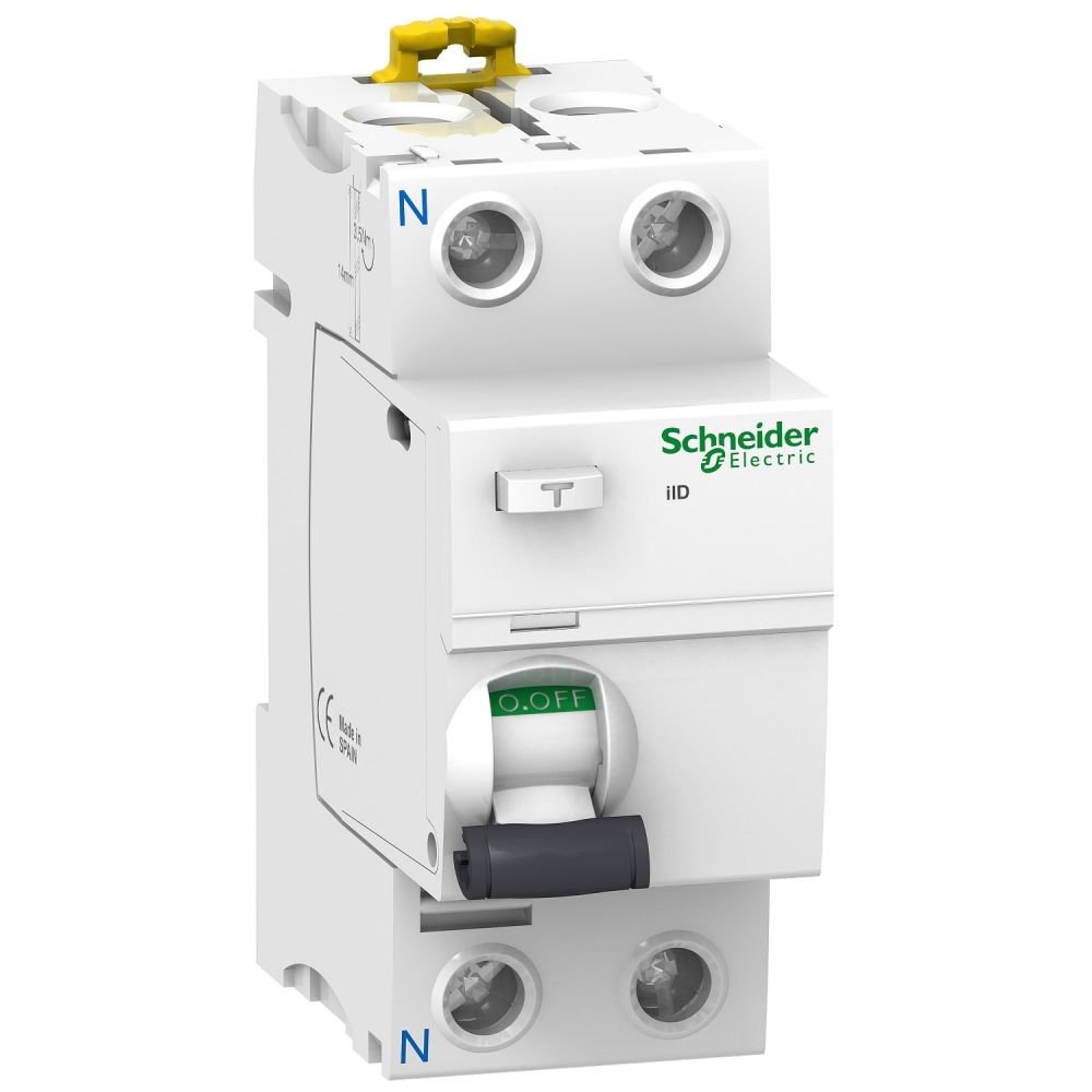 Intrerupator automat diferential RCCB Acti9 iID 2P 25A/10mA tip AC Schneider A9R10225