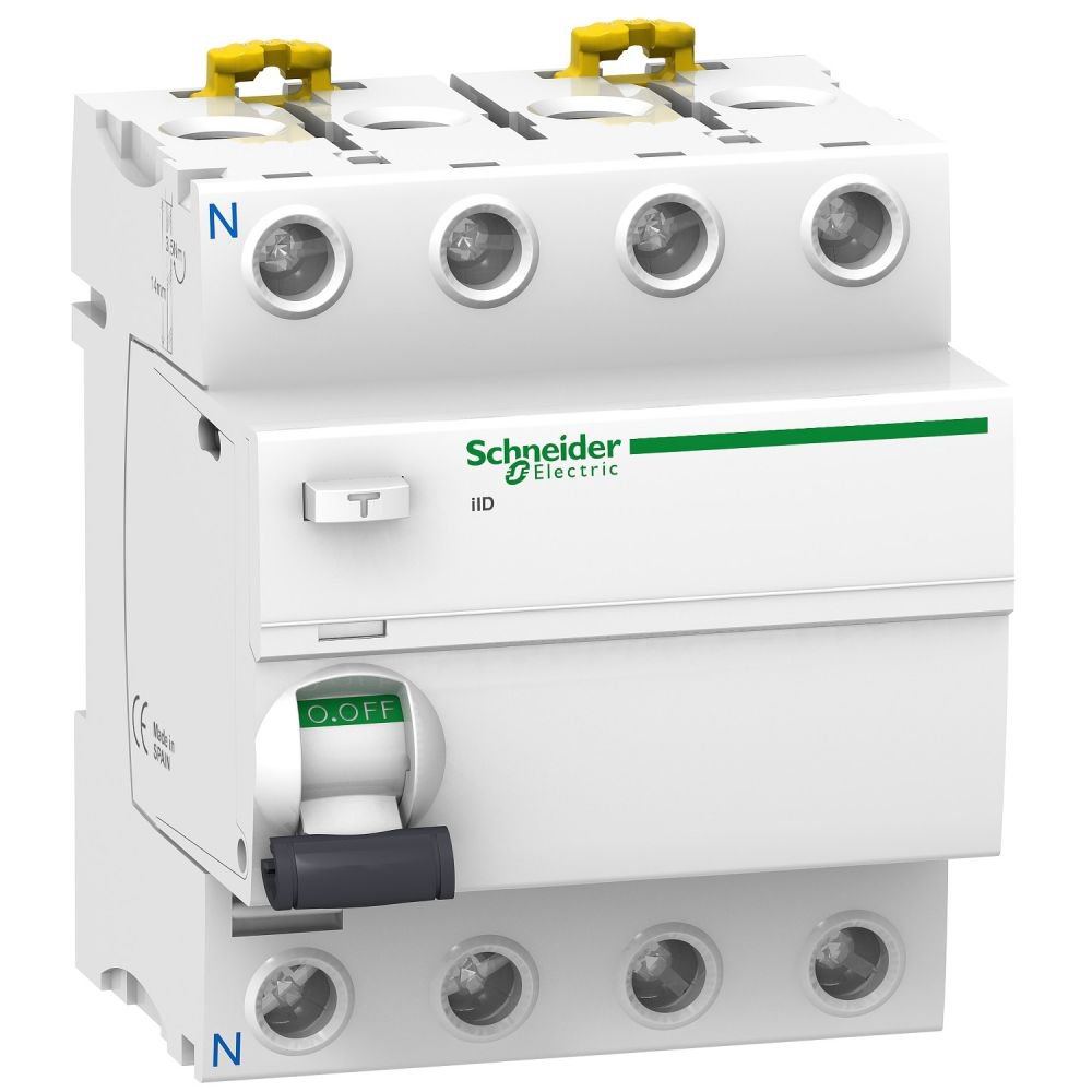 Intrerupator diferential RCCB 4P, 25A, 300mA Schneider A9R44425