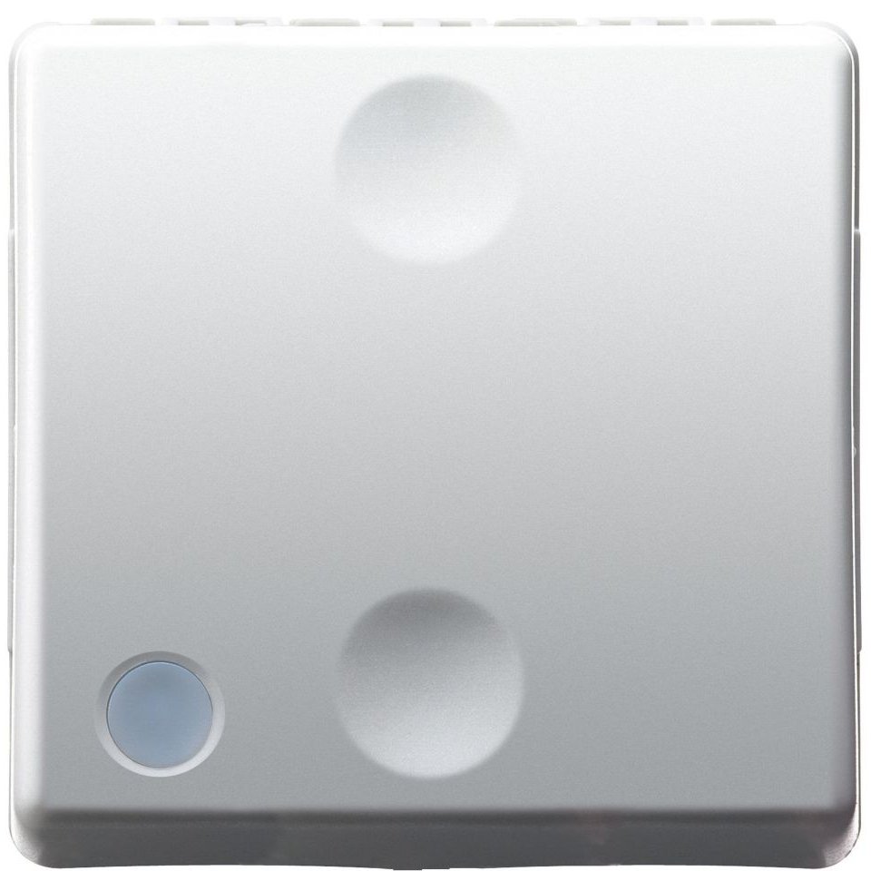 Intrerupator cap scara 2 module cu led (neinclus) Gewiss System GW20589, alb