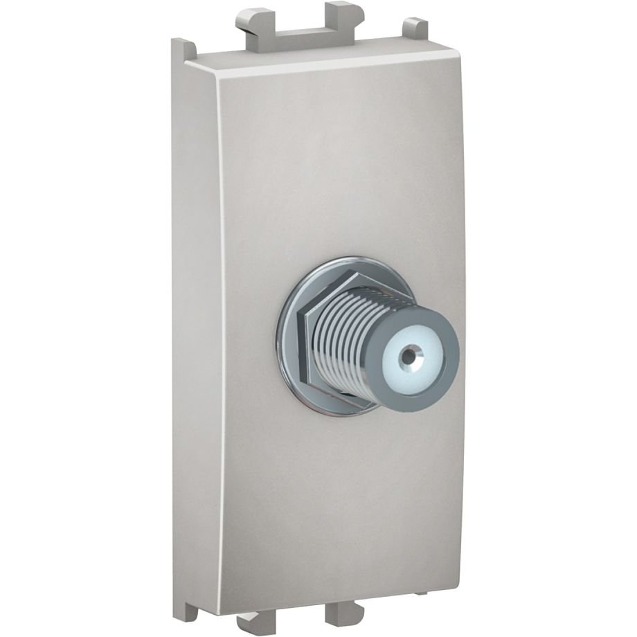 Priza SAT, tip F 1 modul Schneider Easy Styl LMR6128004, argintiu