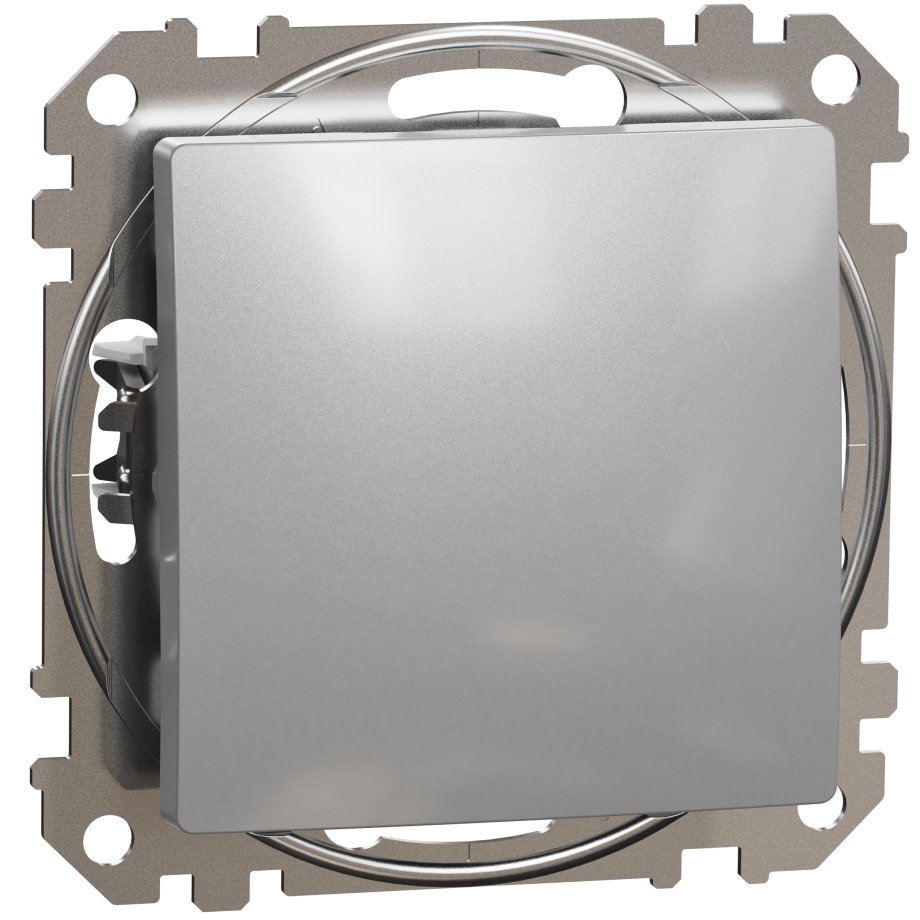 Intrerupator cruce 10AX, Schneider, SDD113107, Sedna Design, aluminiu