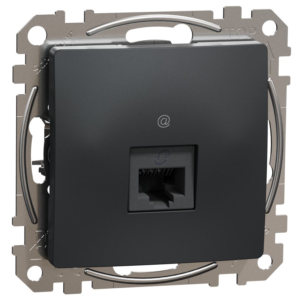 Priza RJ45 Cat5E UTP, Schneider, SDD114451, Sedna Design, antracit