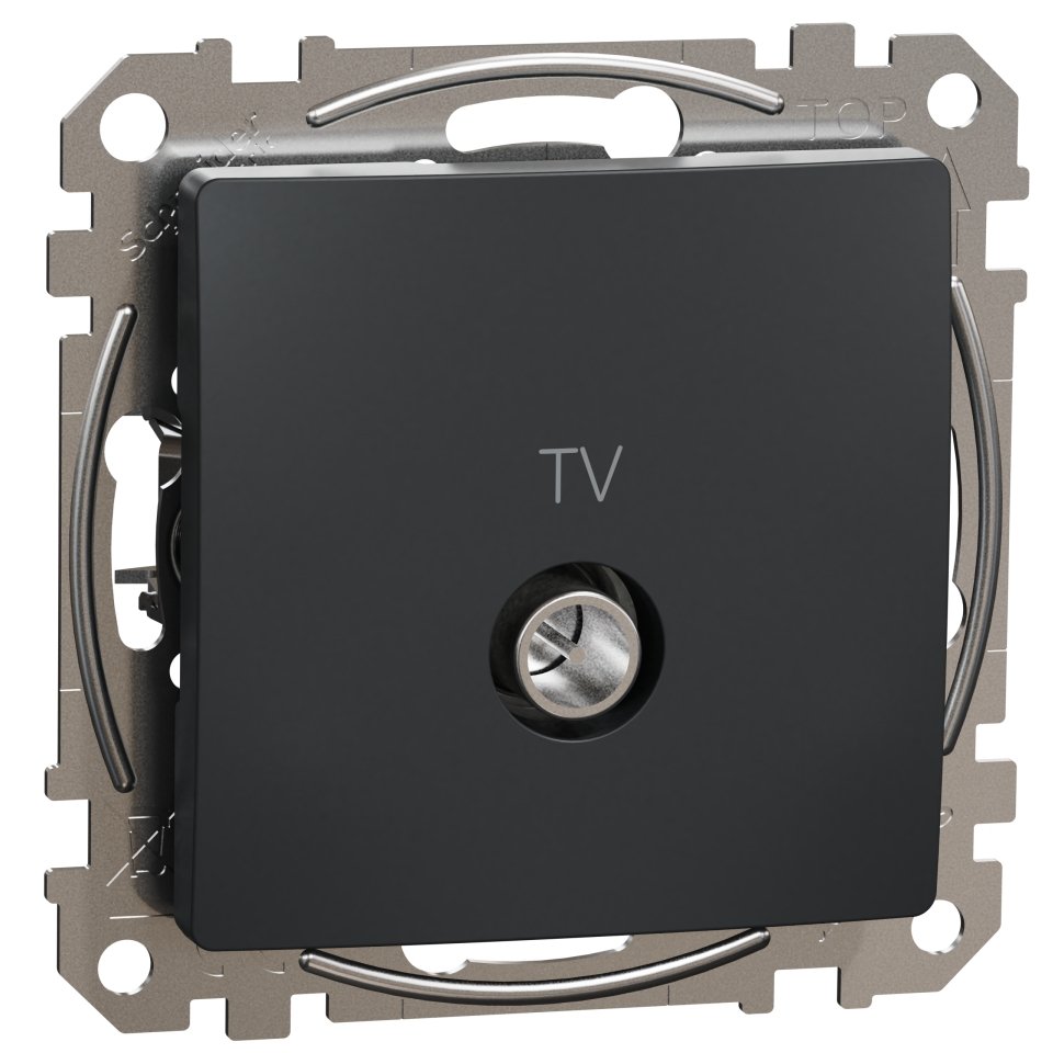 Priza TV finala 4dB, Schneider, SDD114471, Sedna Design, antracit