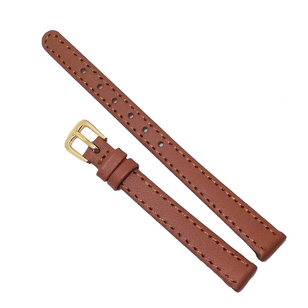 Curea pentru ceas din piele naturala Maro - 10mm - WZ3763