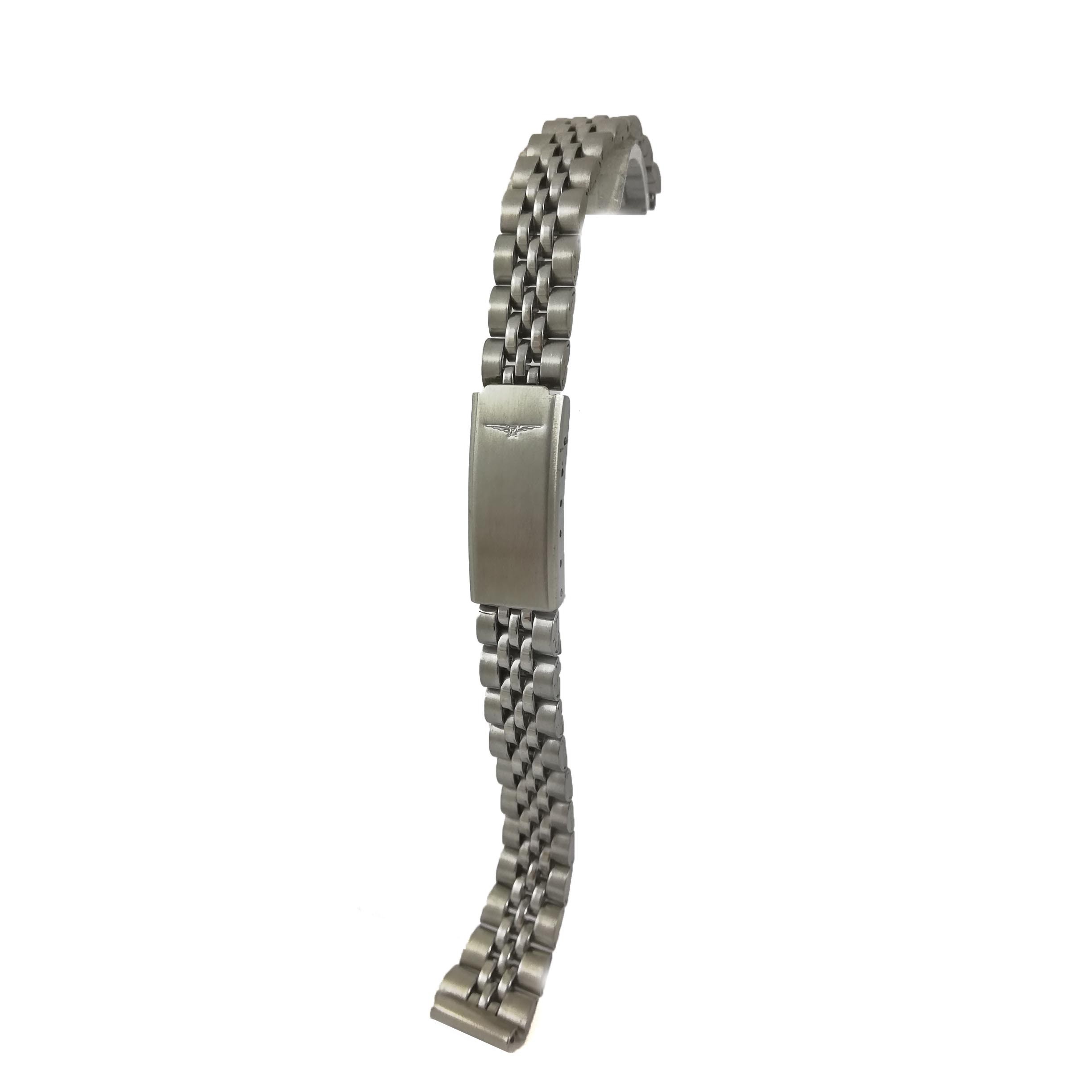 Bratara pentru ceas Argintie - 5 randuri de zale - 12mm - WZ3960