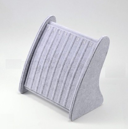 Suport Profesional Expunere Coliere – Design Modern Gri & Negru, 24x25x15cm