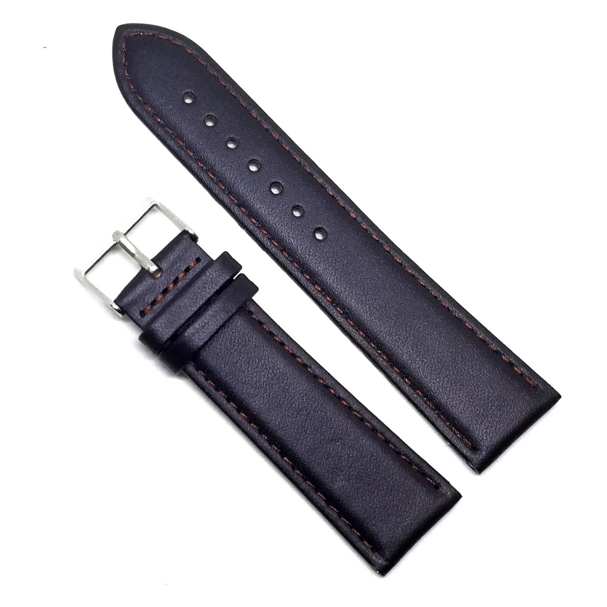 Curea Ceas „Pure Comfort” A-812 – Piele Naturală Hipoalergenică, Maro Coniac (18mm - 22mm)