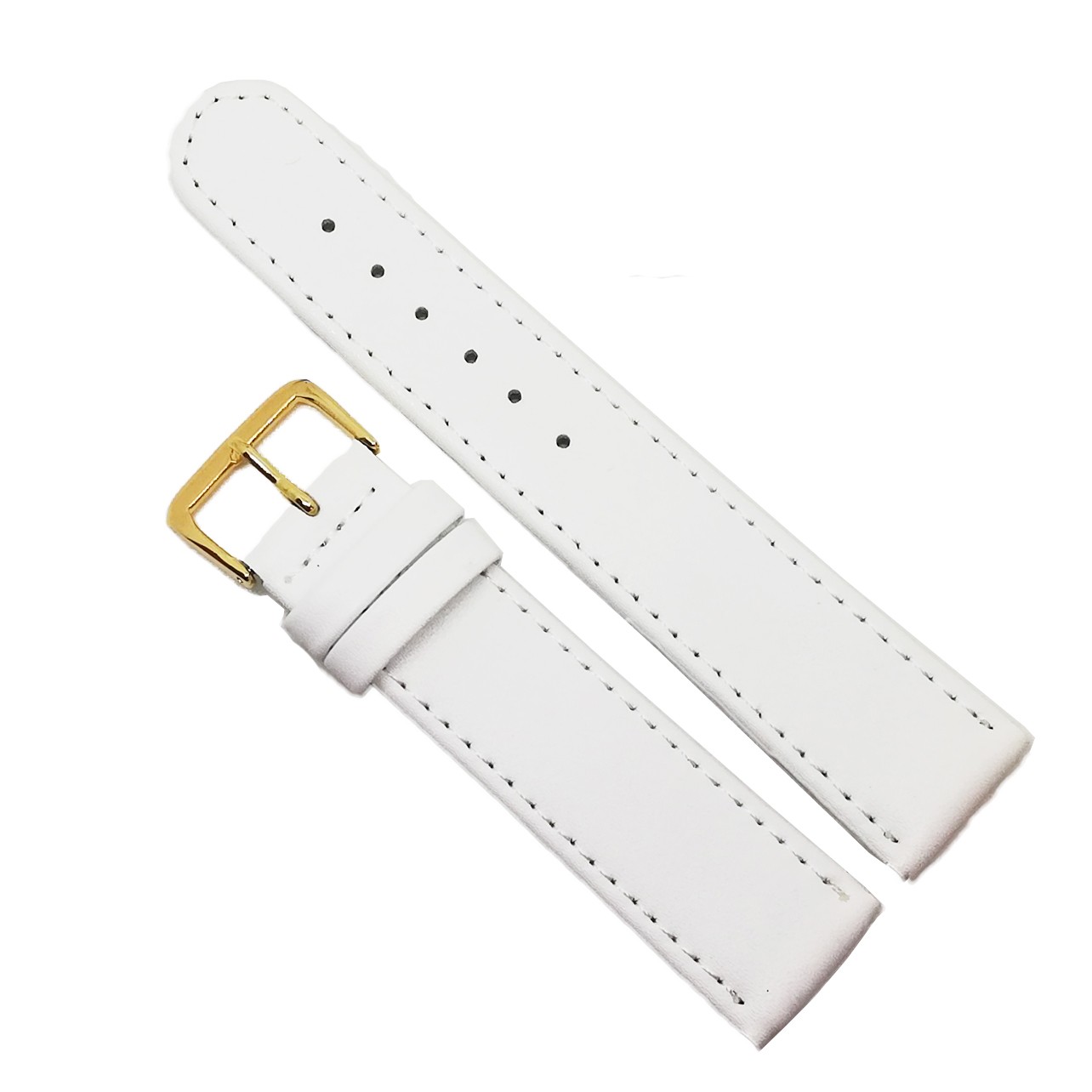Curea Ceas „Snow Comfort” C3101 – Piele Naturală Hipoalergenică, Alb Imaculat (8mm - 22mm)